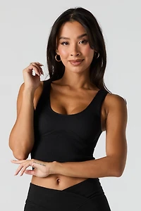 Seamless Ribbed Cropped Tank