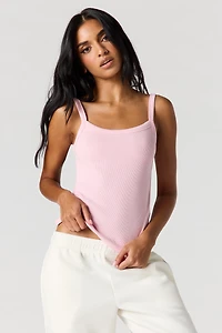 Ribbed Scoop Neck Tank