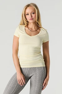 Solid V-Neck T-Shirt