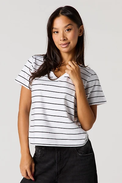 Relaxed V-Neck T-Shirt