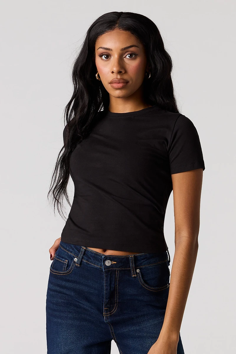 Crew Neck Baby Tee