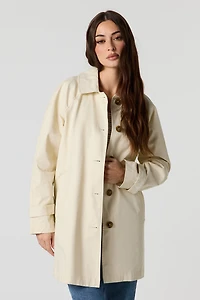 Blouson écourté boutonné