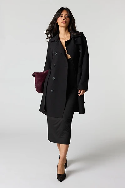 Belted Mid Trench Coat