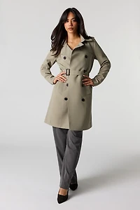 Belted Mid Trench Coat