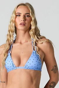 Haut de bikini triangle à double lanière
