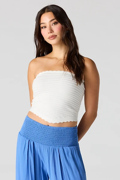 Haut tubulaire côtelé