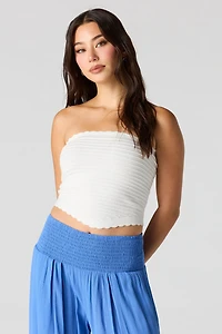 Haut tubulaire côtelé