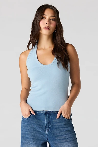 Ribbed Halter Top
