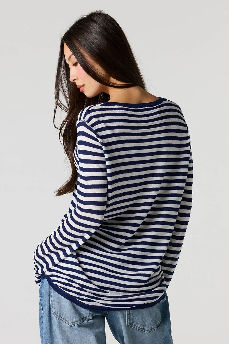 Striped Long Sleeve Top