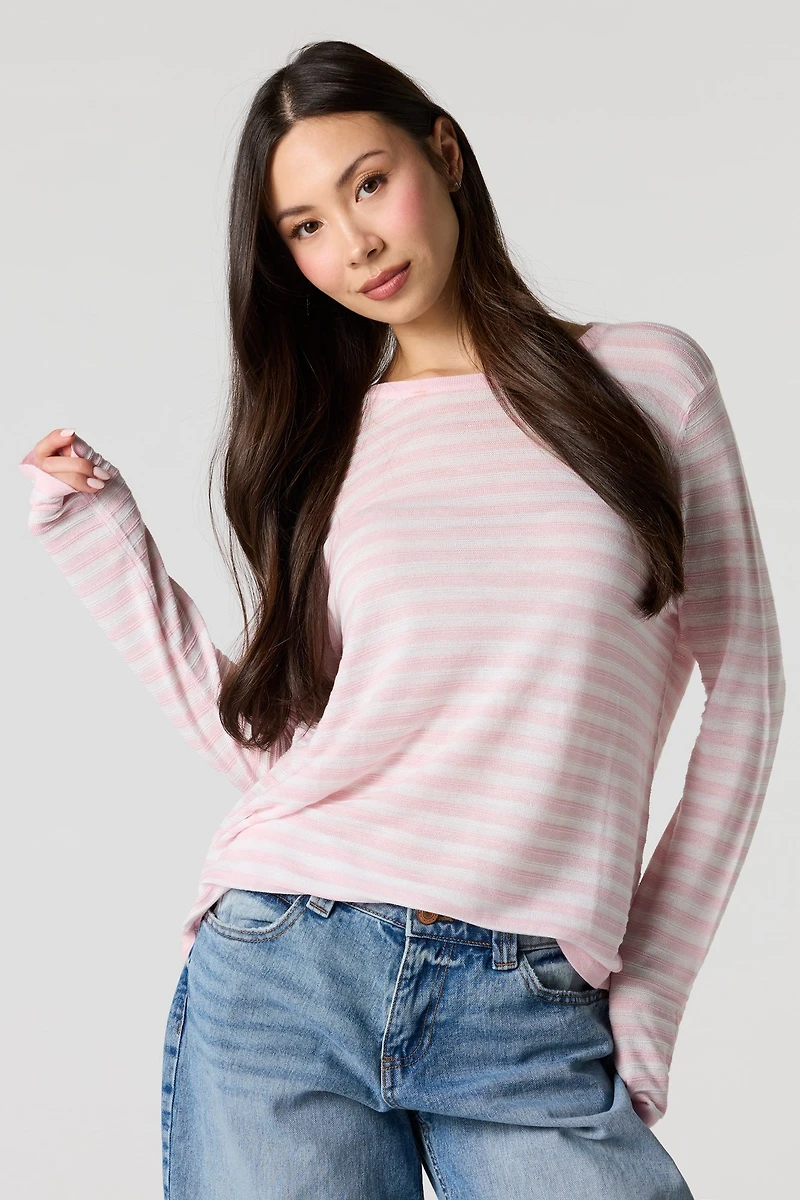 Striped Long Sleeve Top
