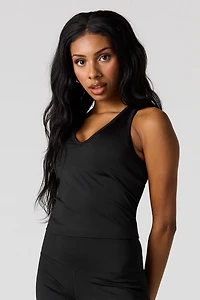 Active V-Neck Racerback Tank