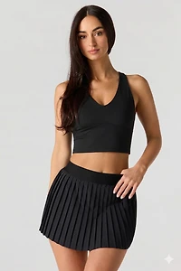 Active Pleated Skort with Side Pocket
