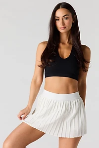 Jupe-short Active plissée avec poches latérales