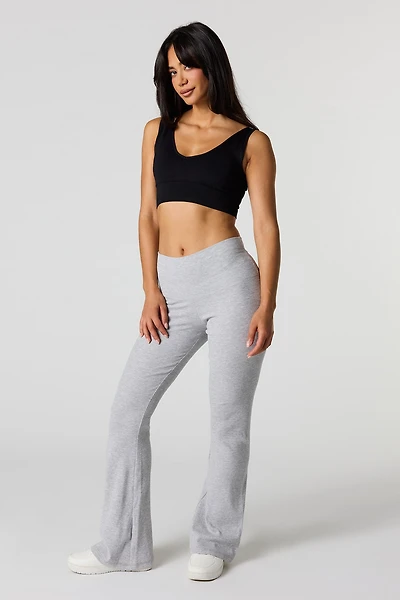 Active Ribbed Flare Pant