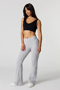 Active Ribbed Flare Pant