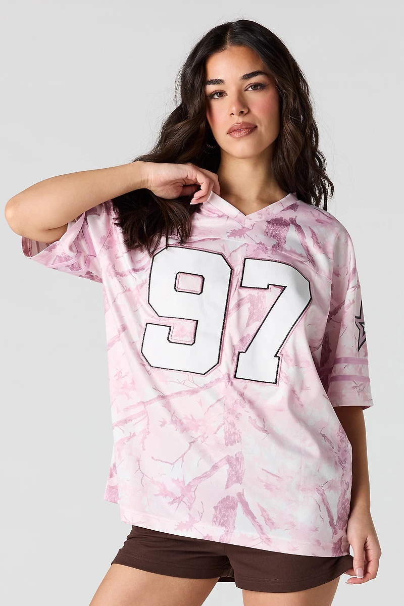 Graphic Mesh Camo Jersey