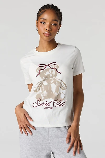 Social Club Embroidered T-Shirt