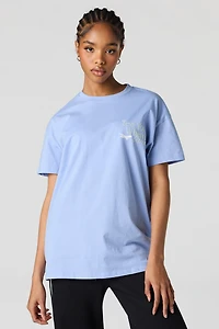 Flight HD Print Oversized T-Shirt