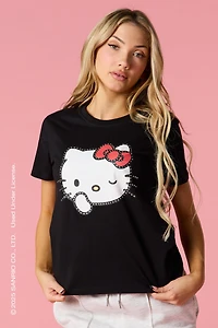 Hello Kitty® Rhinestone Graphic T-Shirt