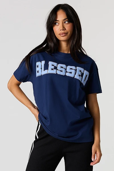 Blessed Puff Print Graphic T-Shirt