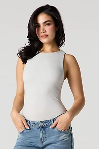 Maillot ras du cou sans manches avec soutien-gorge intégré