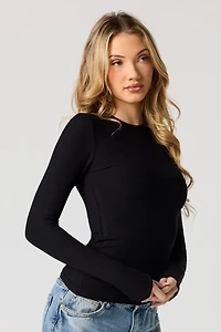 Ribbed Long Sleeve Top