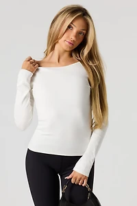 Boatneck Long Sleeve Top