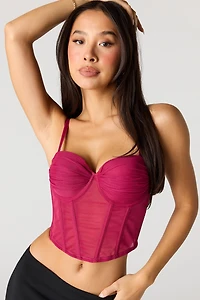 Mesh Corset Top