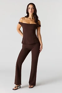 Pantalon à jambe évasée