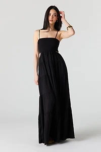 Smocked Tiered Maxi Dress