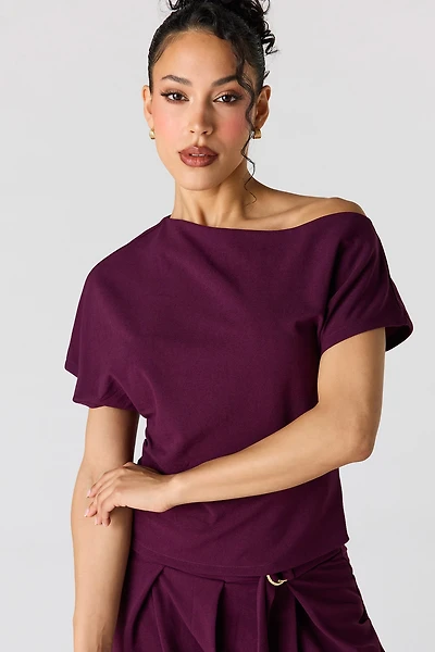 T-shirt à épaules dénudées