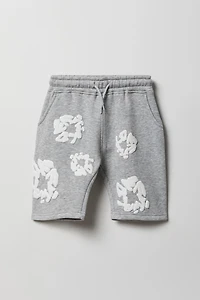 Short en molleton à imprimé relief pour garçon