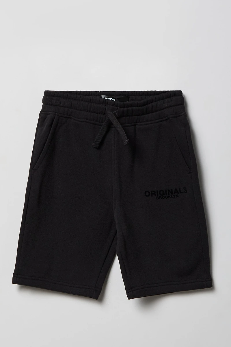 Boys Premium Heavyweight Fleece Graphic Short