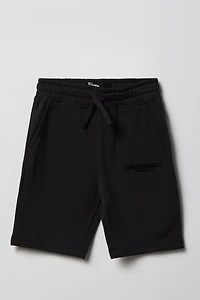 Boys Premium Heavyweight Fleece Graphic Short