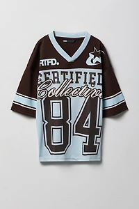 Jersey de football en filet imprimé pour garçon