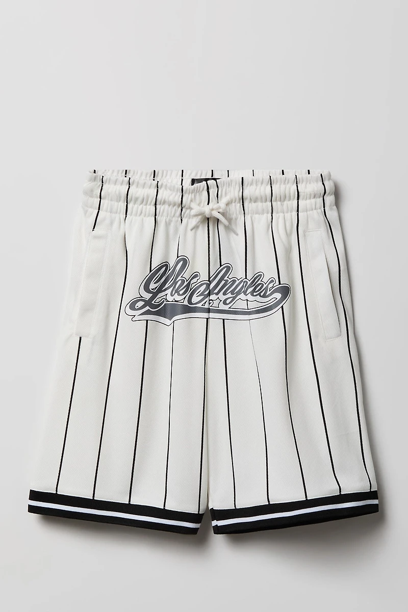 Short en filet imprimé pour garçon