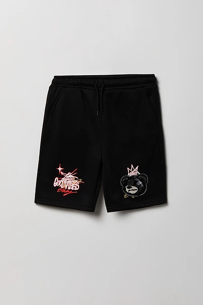 Boys Graphic Fleece Short