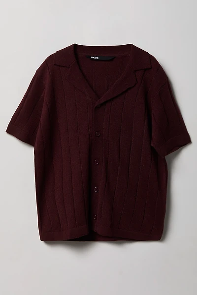 Haut boutonné en tricot pour garçon