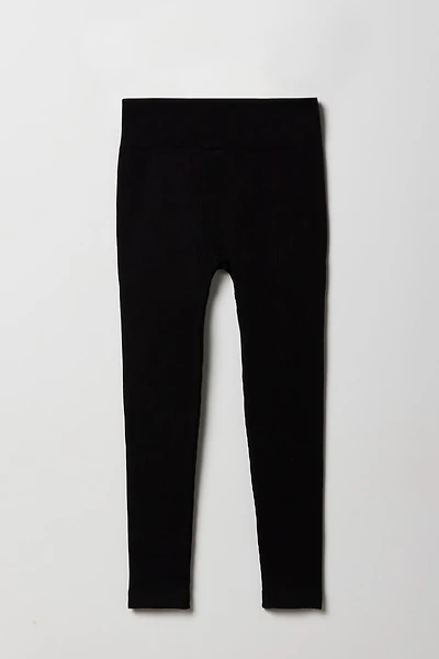 Girls Ribbed Seamless Legging