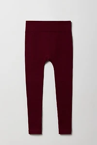 Legging côtelé sans couture pour fille