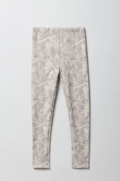 Legging imprimé doublé de similifourrure pour fille