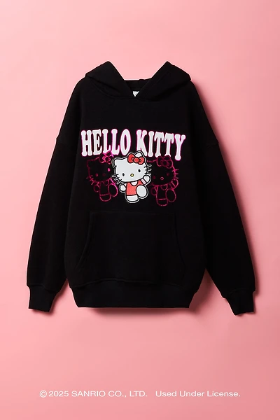 Hello Kitty® Girls Embroidered Fleece Hoodie