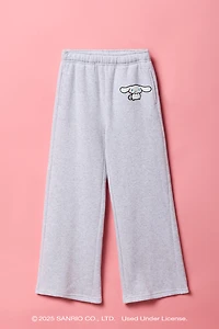 Cinnamoroll™ Girls Embroidered Fleece Wide Leg Sweatpant