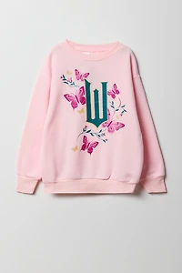 Chandail en molleton à imprimé Wicked pour fille