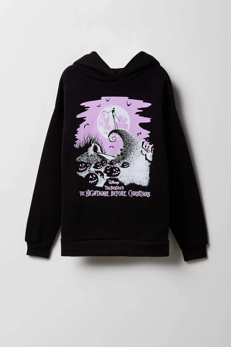 Girls The Nightmare Before Christmas Graphic Fleece Hoodie