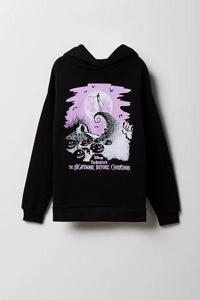 Girls The Nightmare Before Christmas Graphic Fleece Hoodie