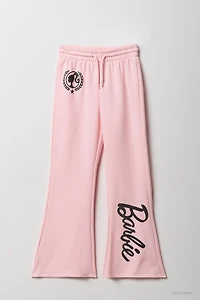 Barbie™ Girls Flock Print Fleece Flare Sweatpant