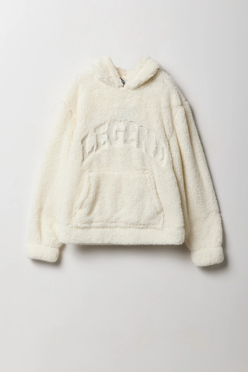 Haut à capuchon en Sherpa pour enfant