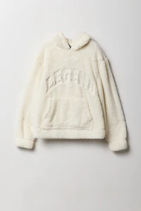 Haut à capuchon en Sherpa pour enfant