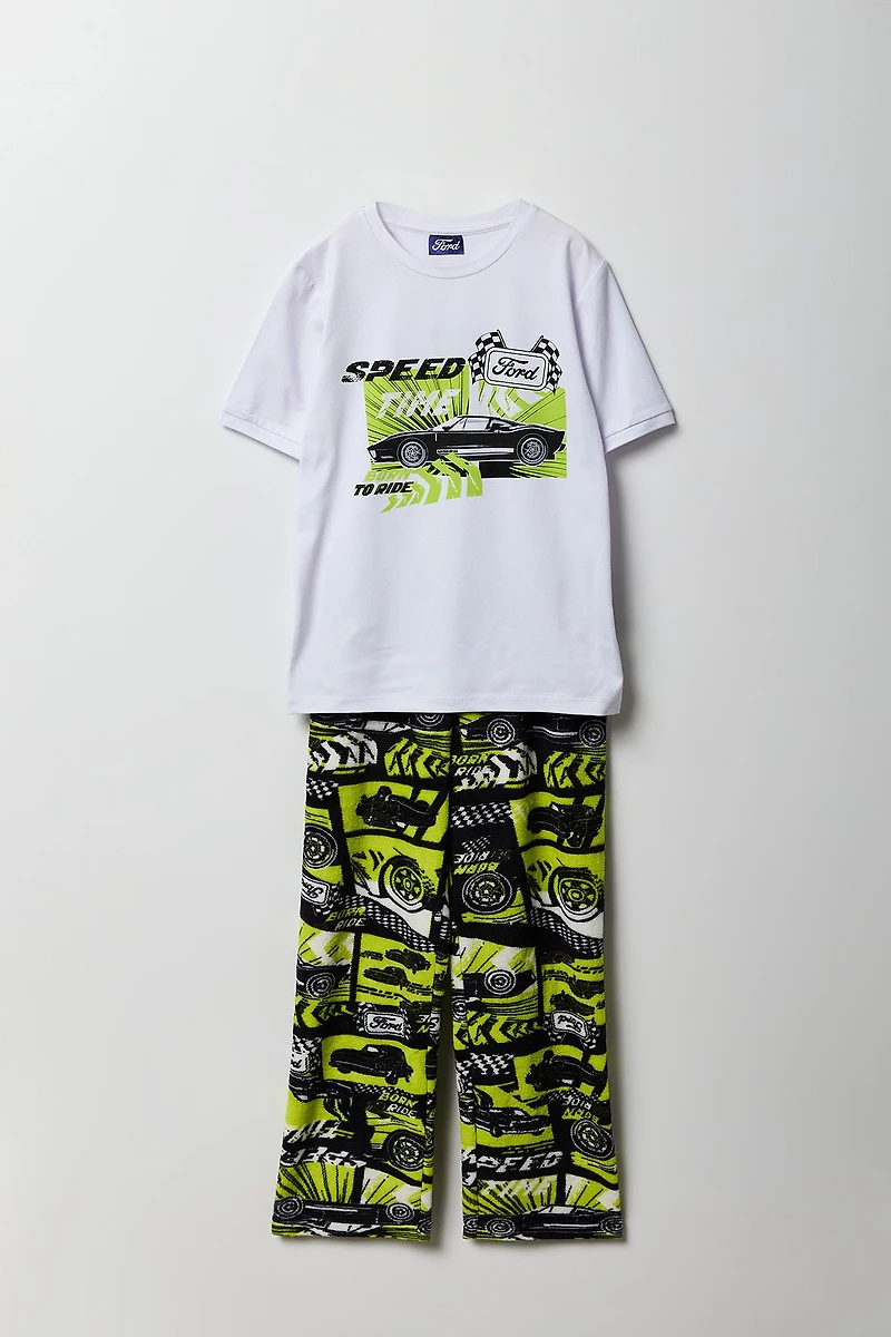 Kids Ford T-Shirt & Plush Pant Pajama Set
